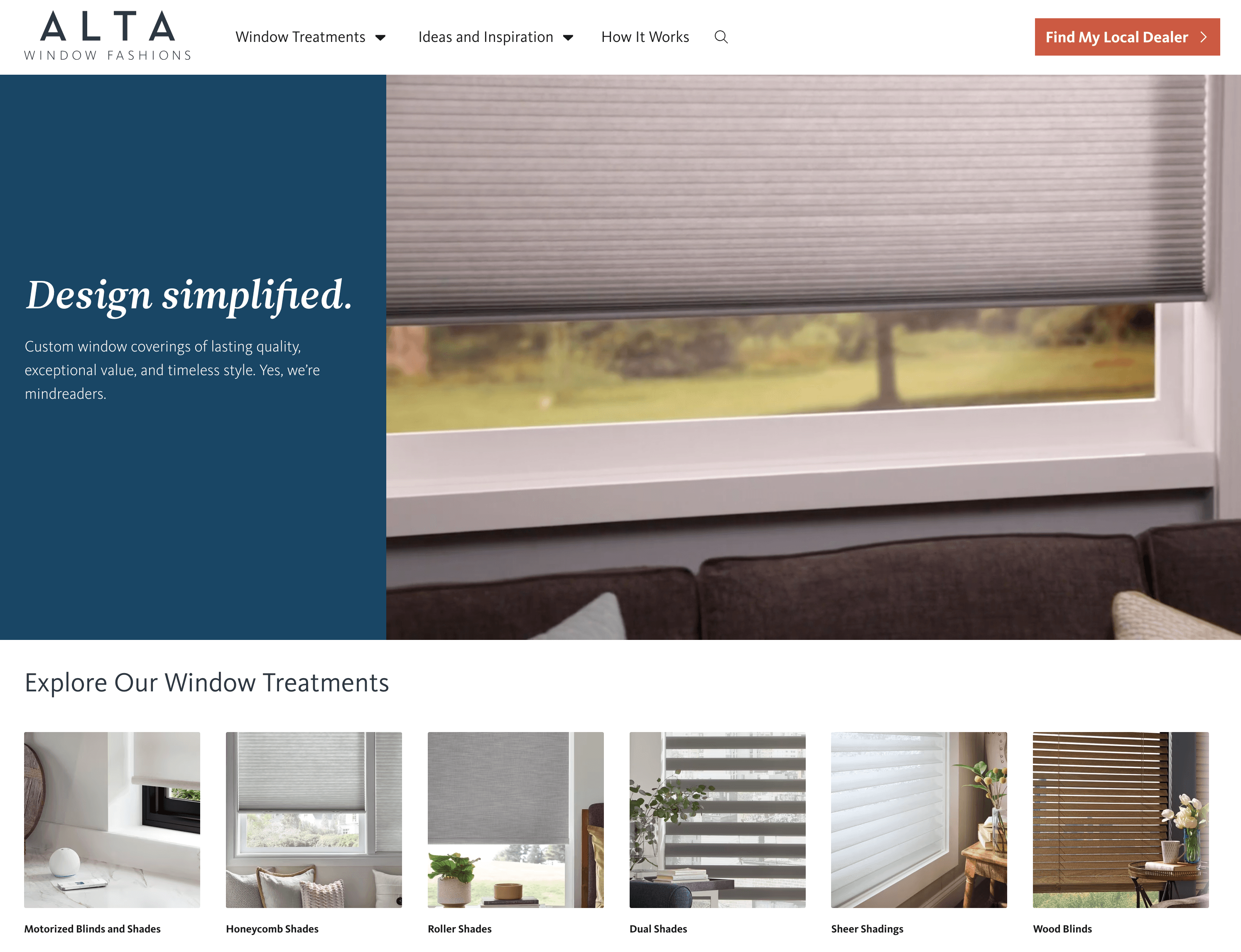 Homepage for altawindowfashions.com