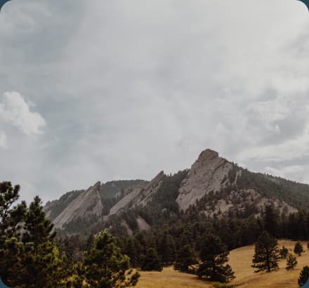 Flatirons in Boulder, CO