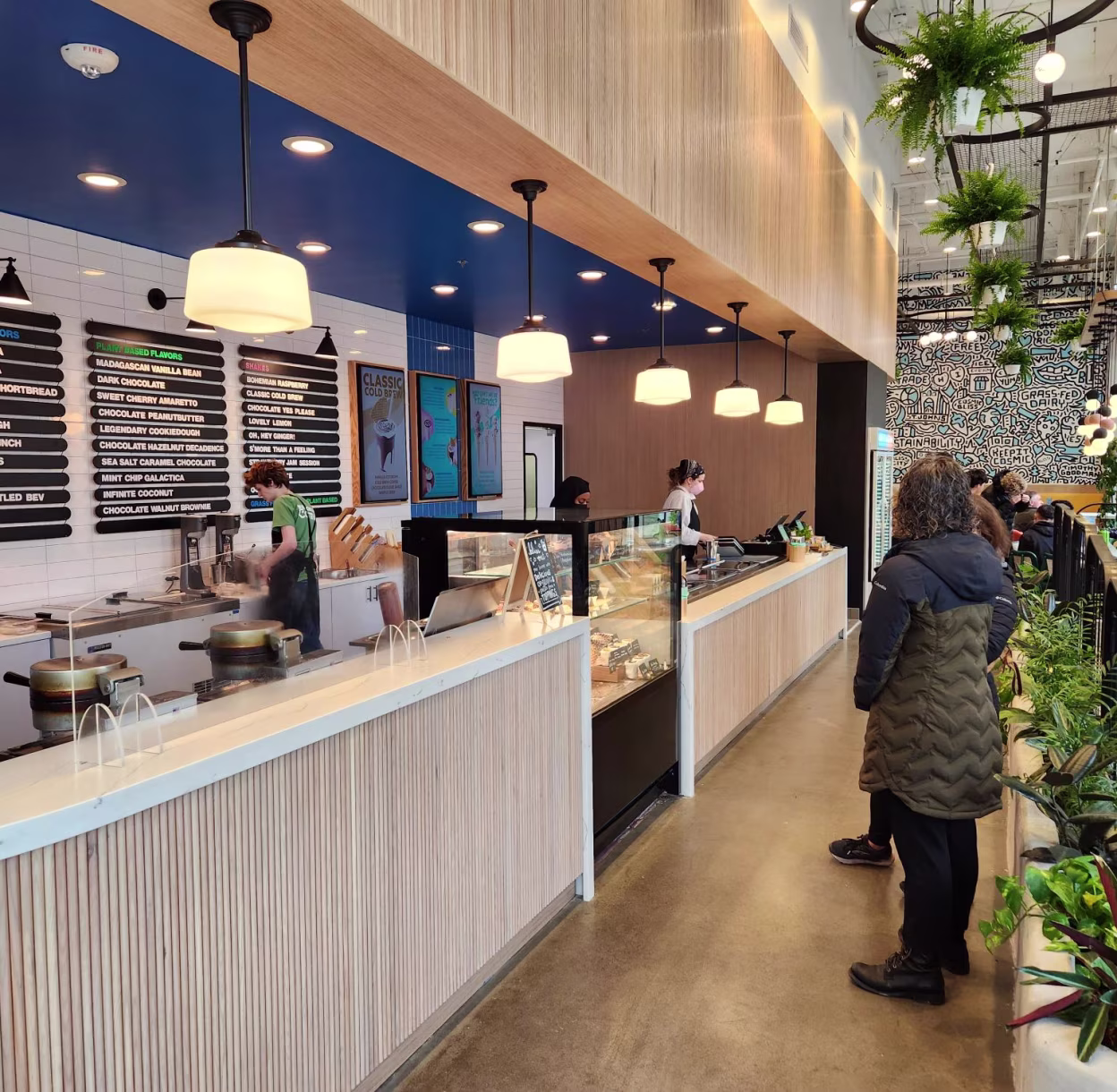 Photo of the interior of the Cosmic Bliss Scoop Shop in Portland, OR